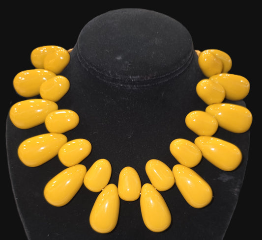 Abstract Beaded Choker Necklace