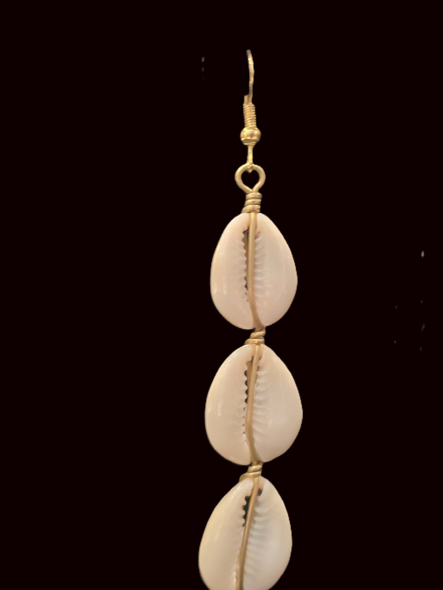 Tiered Cowry Shell Earrings