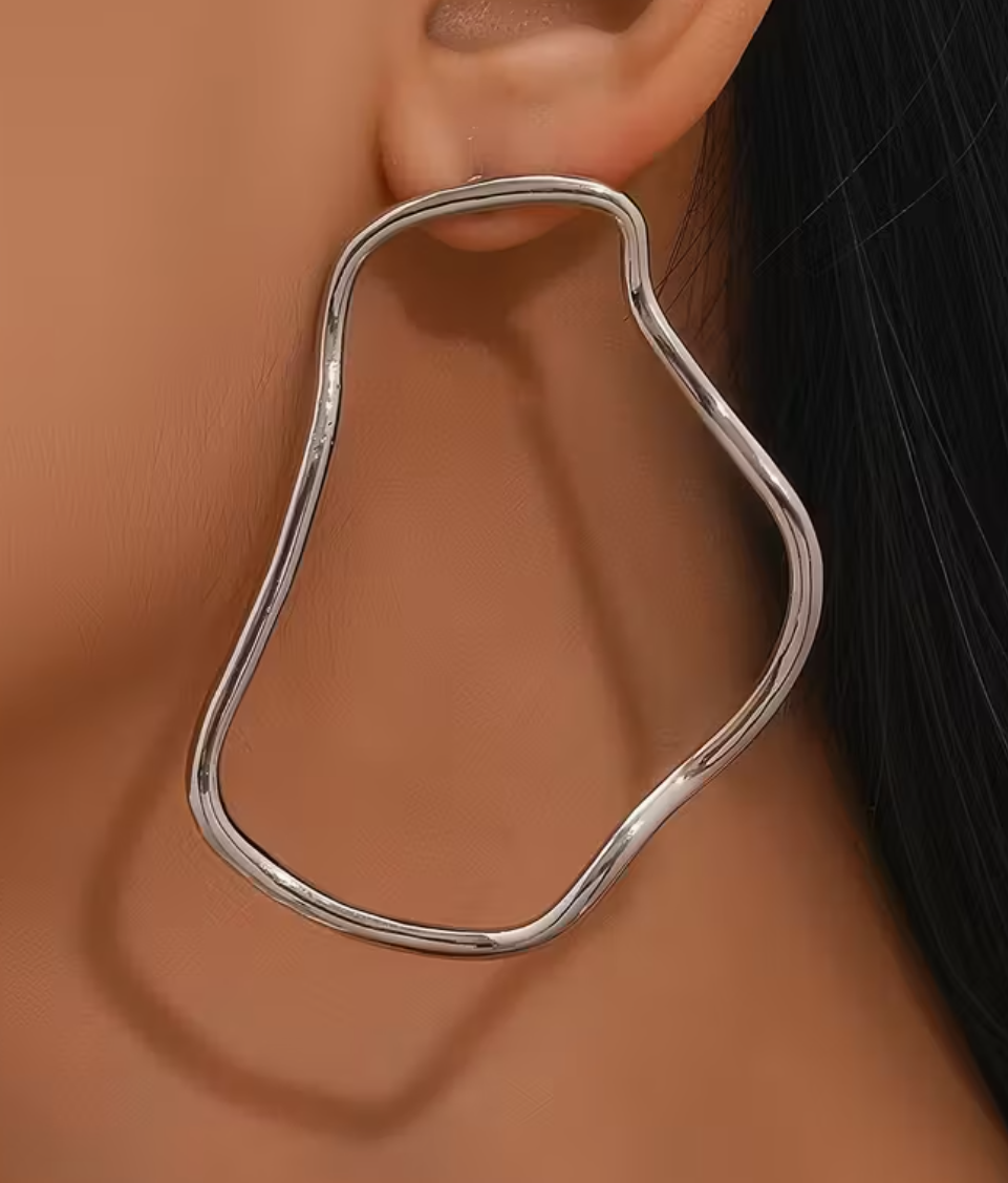 Asymmentrical Geometric Statement Earrings