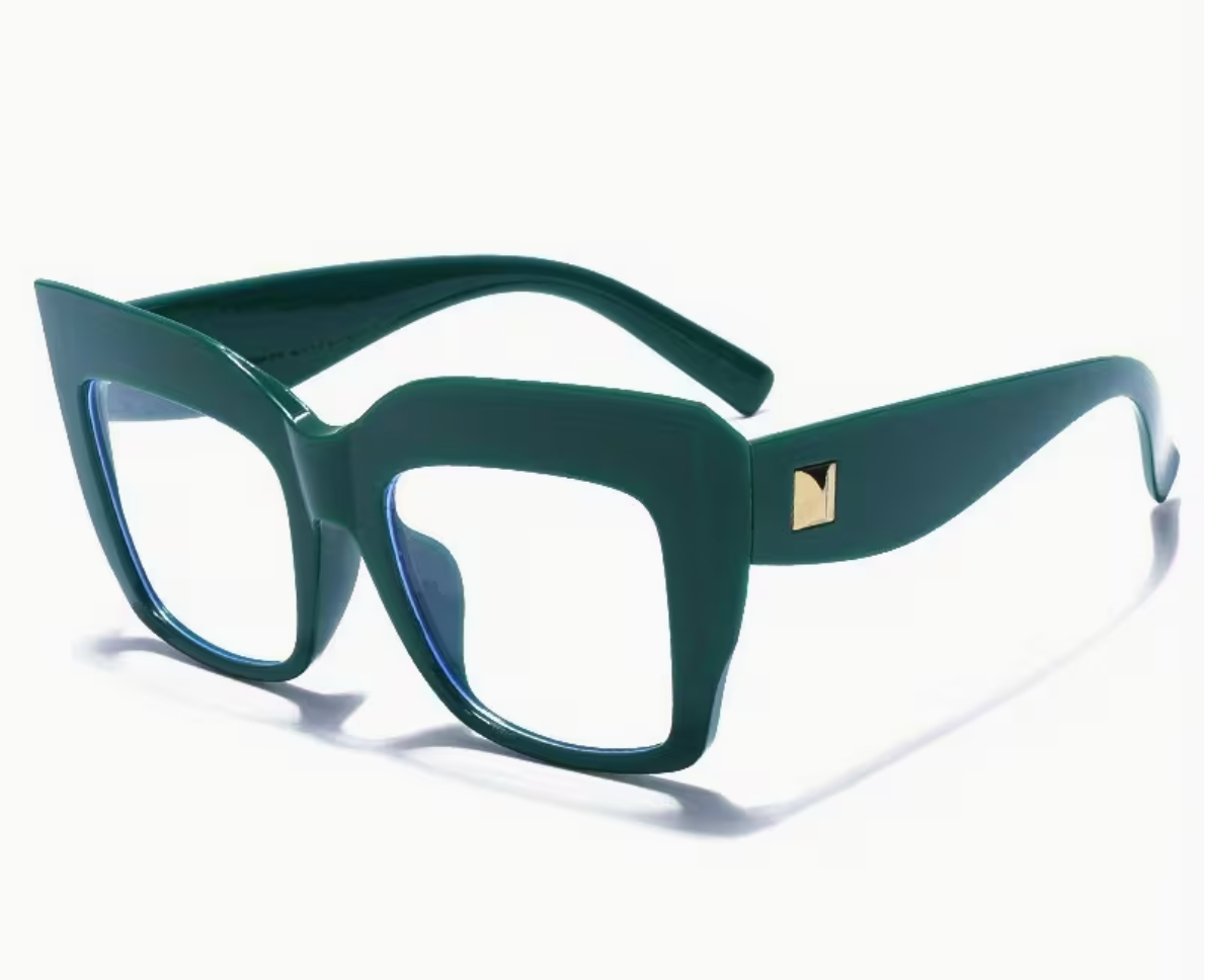 Large Frame Candy-colored Glasses