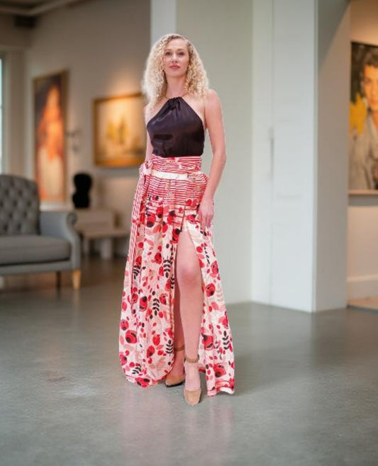3pc Couture Summer Set (Shorts, Top and Wrap Skirt)