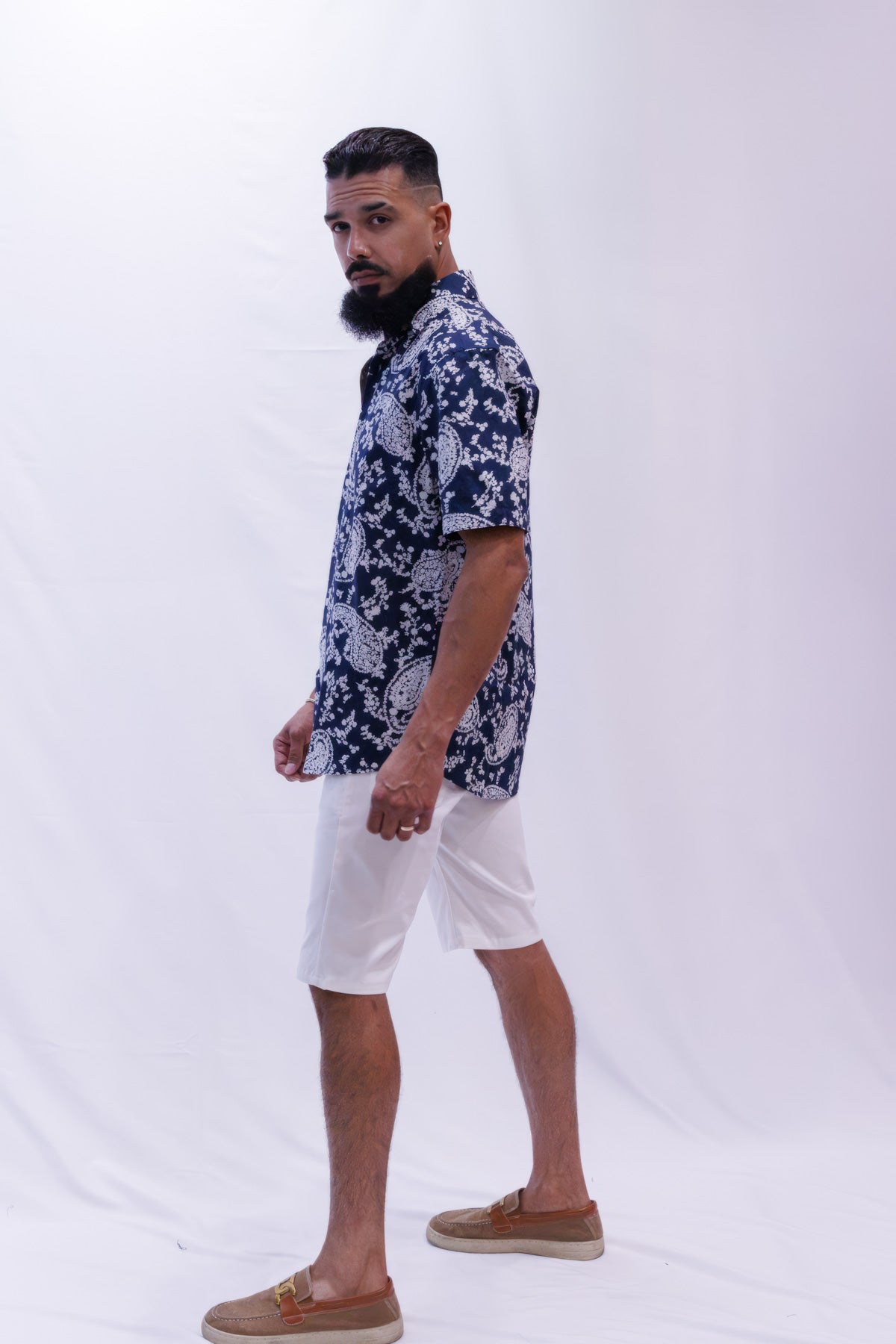 Ellie Balleh Men's Short Sleeve Camp Shirt