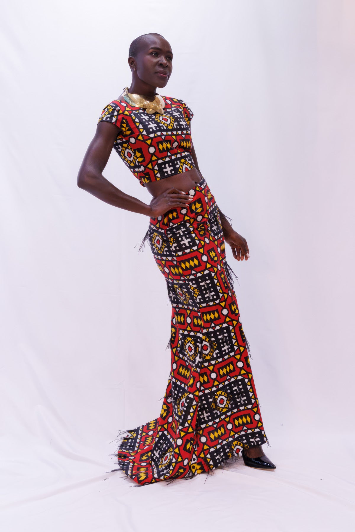 Couture Mud Clothe African Print Gown