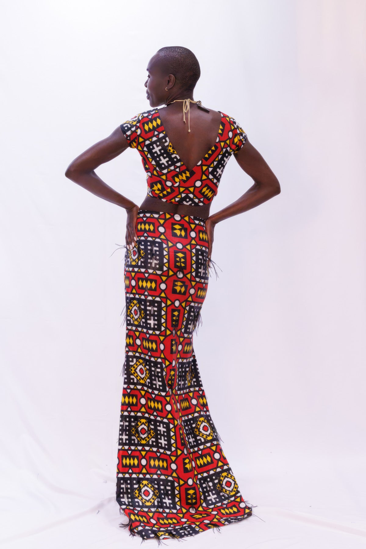 Couture Mud Clothe African Print Gown