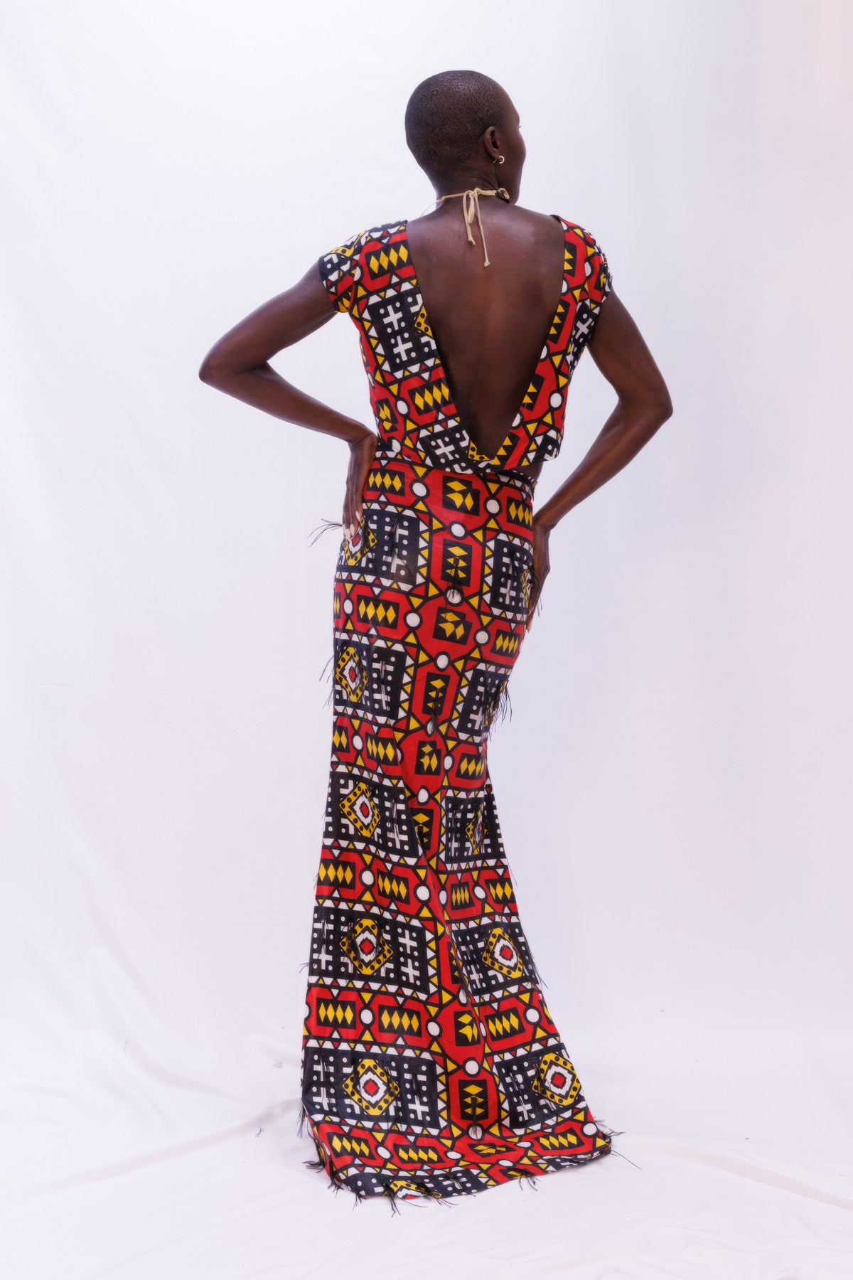 Couture Mud Clothe African Print Gown