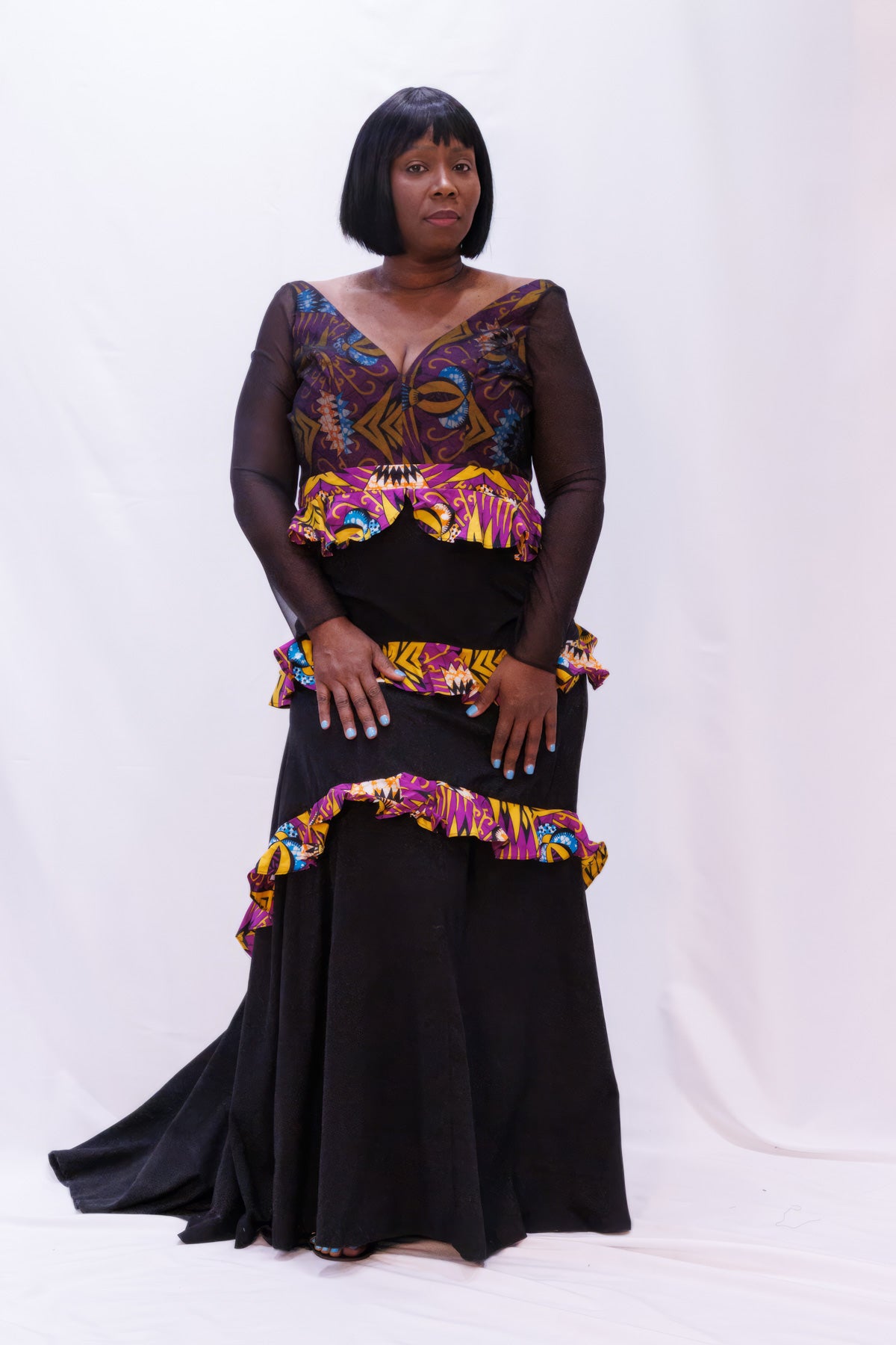 Couture Tiered African Inspired Gown