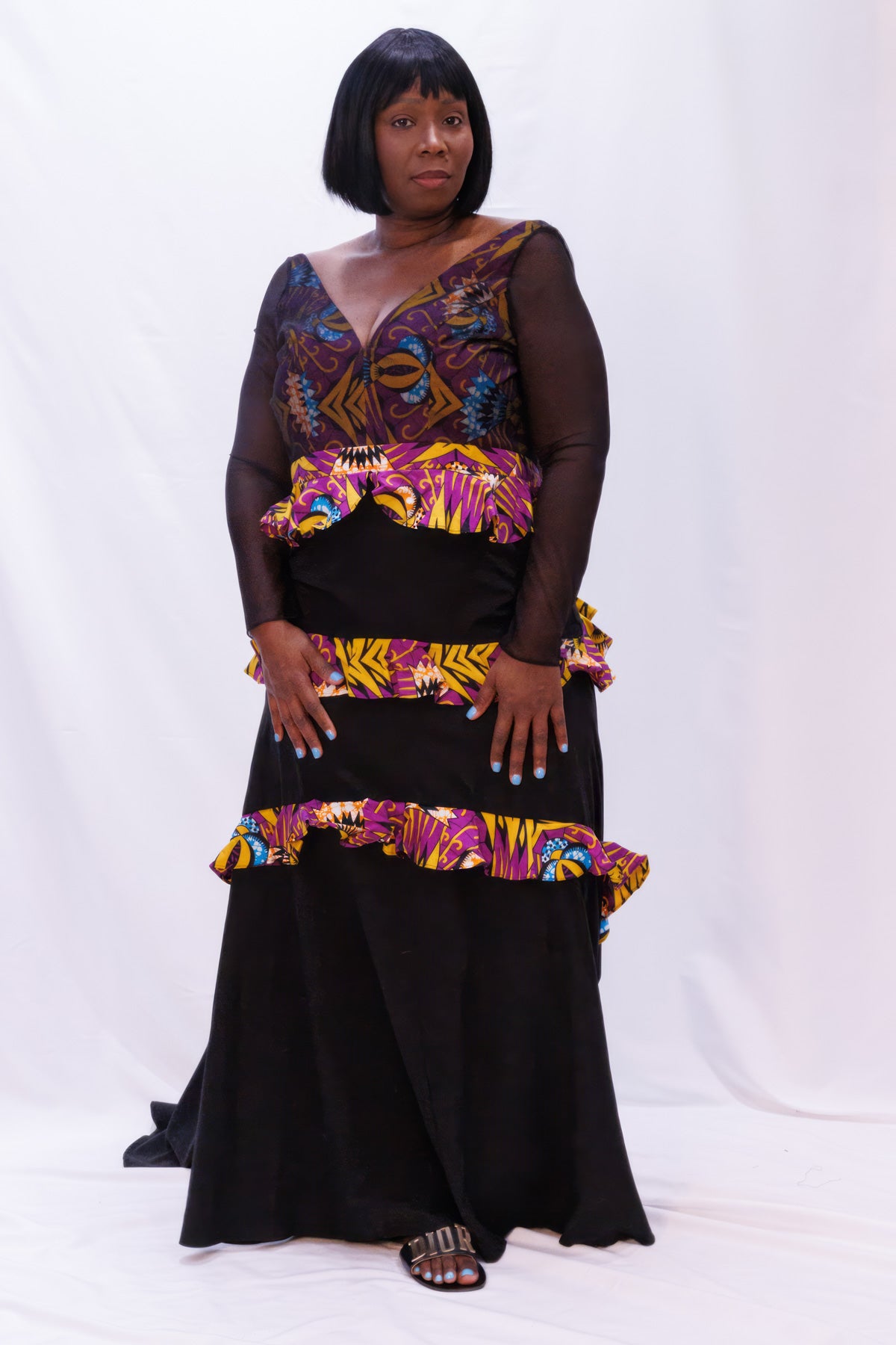 Couture Tiered African Inspired Gown