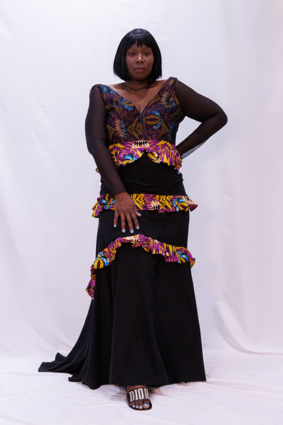 Couture Tiered African Inspired Gown