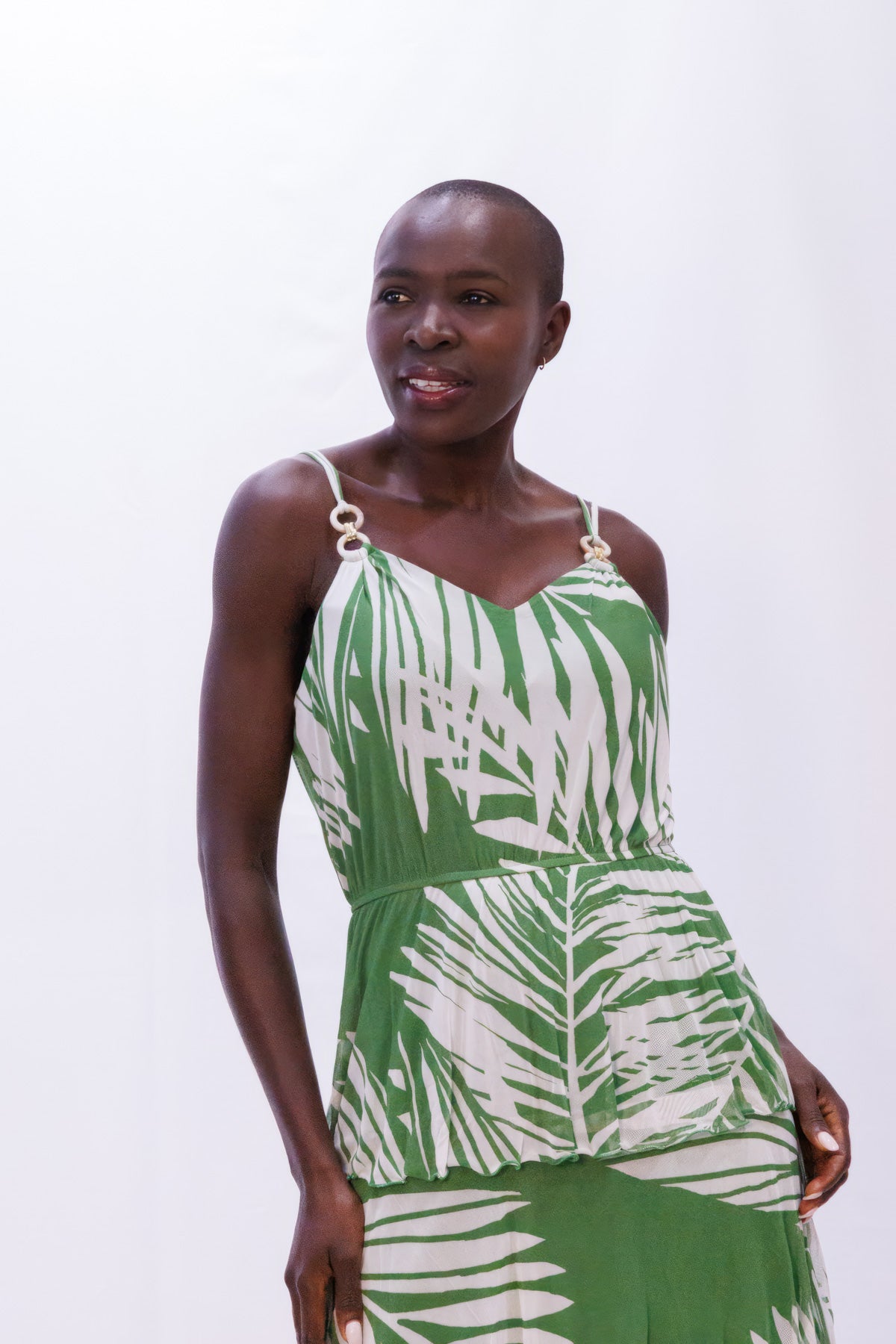 Tiered Tropic Print Sundress