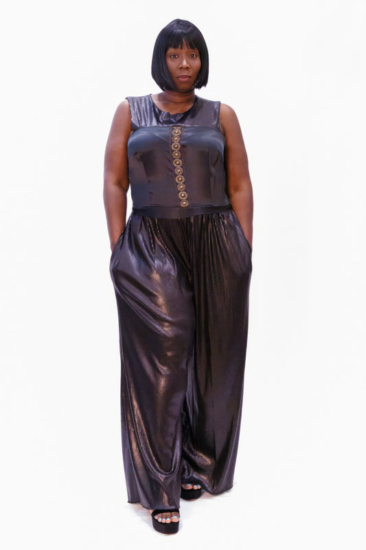 Sequin Couture Power Jumpsuit