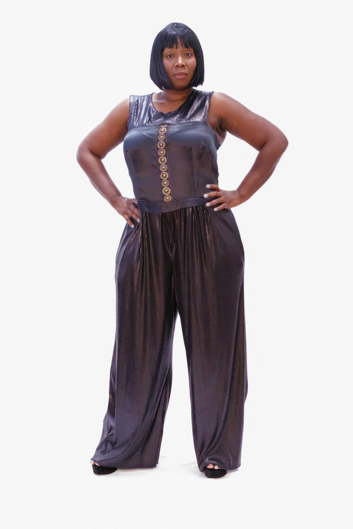 Sequin Couture Power Jumpsuit
