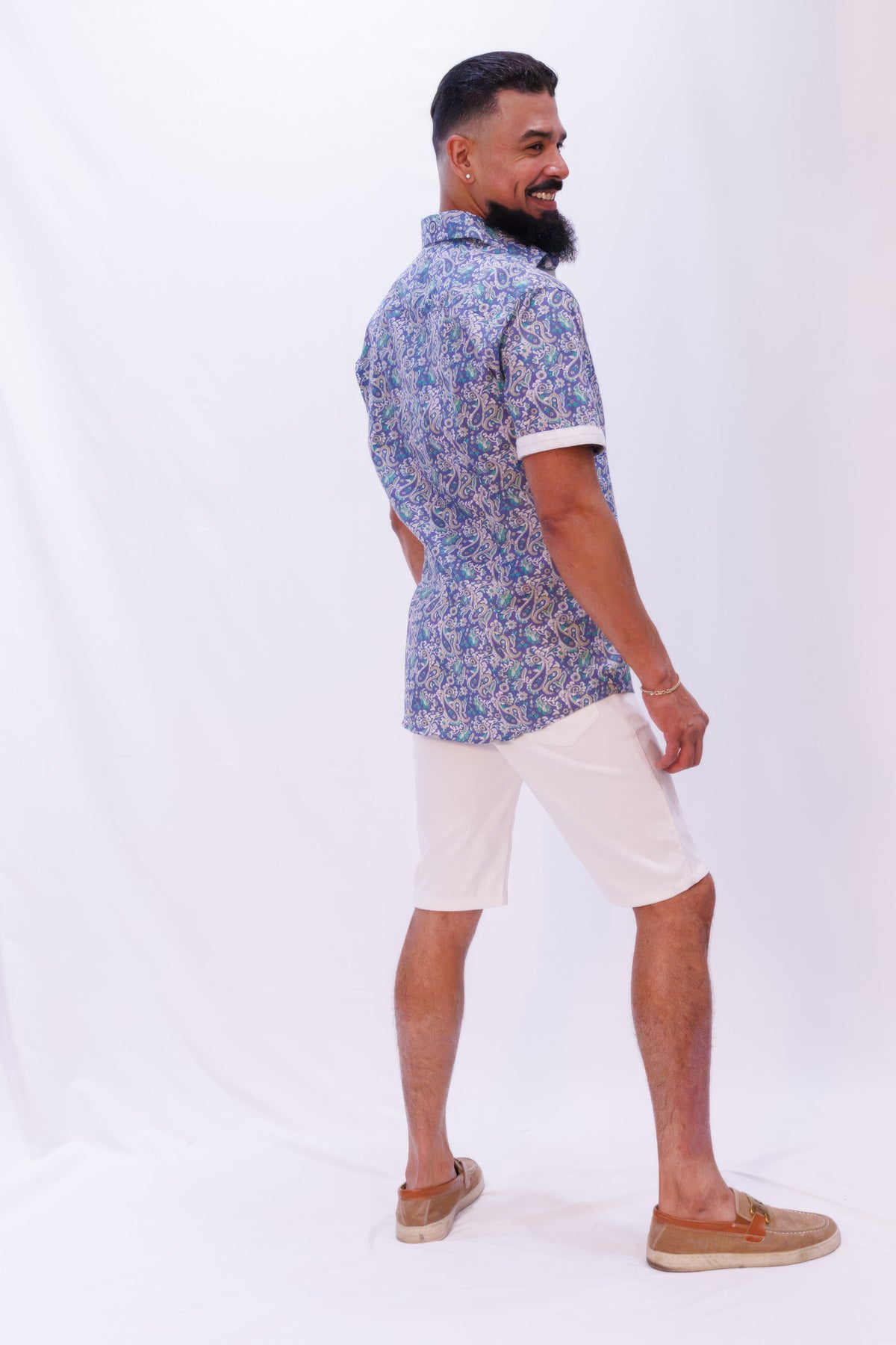 Ellie Balleh Men's Short Sleeve Camp Shirt