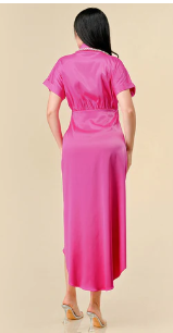 Embellished Hi-Lo Midi Dress