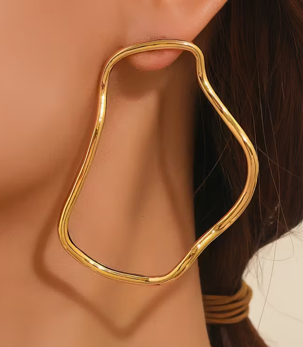Asymmentrical Geometric Statement Earrings