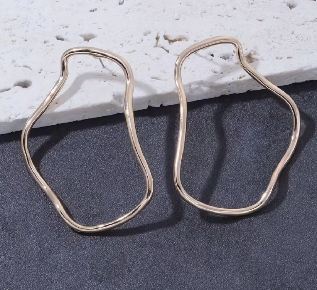 Asymmentrical Geometric Statement Earrings