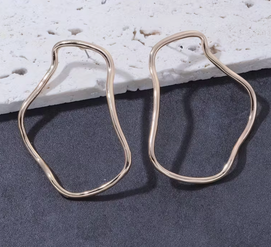 Asymmentrical Geometric Statement Earrings