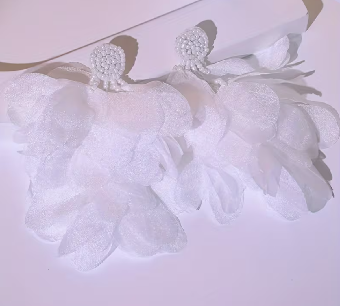 Scarf Petal Earrings