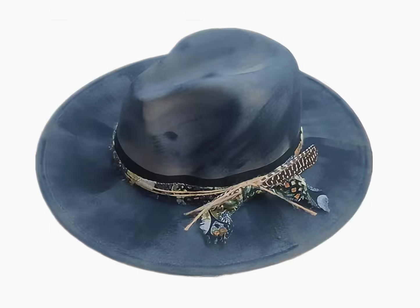 Designer Embellished Felt Fedora