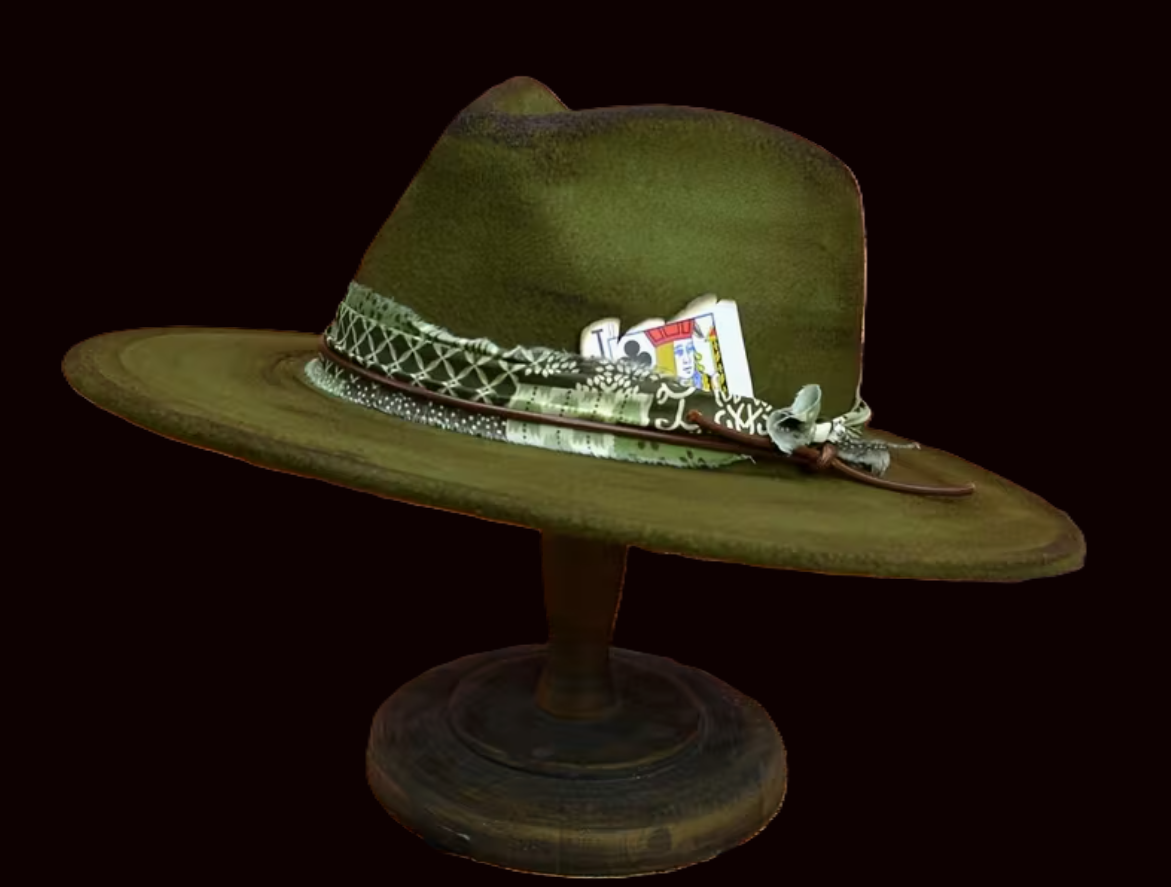 Designer Embellished Felt Fedora