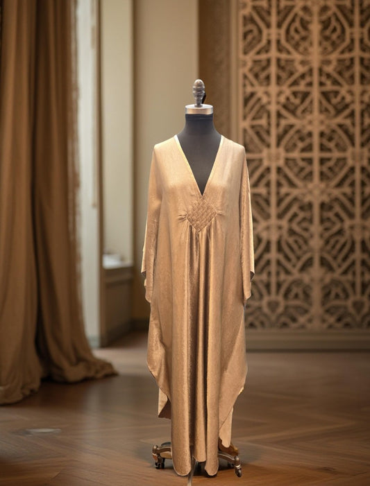 Antique Satin Medallion Kaftan